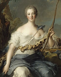 Madame de Pompadour as Diana the Huntress (1746)Versailles, Musée national du Château et des Trianons