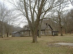 Back view of tavern