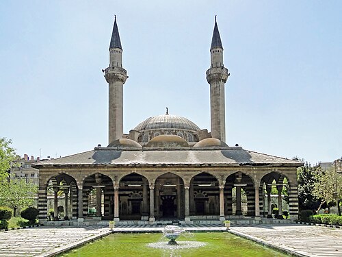 View of the mosque from its courtyard