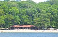 The Beach House on Lake James, at the western edge of Pokagon State Park, Indiana.
