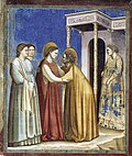 Giotto, 1306, fresco from the Life of the Virgin, Scrovegni Chapel, Padua