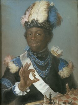 Gustaf Lundberg, 1775, Portrait of Gustav Badin, pastel, 74 x 57 cm, Nationalmuseum, Sweden