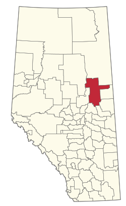 Location within Alberta