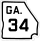 State Route 34 marker