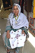 Elderly Baloch women in traditional dress