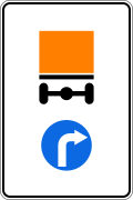 4.9.3 Direction of movement of vehicles with dangerous goods (turn right)