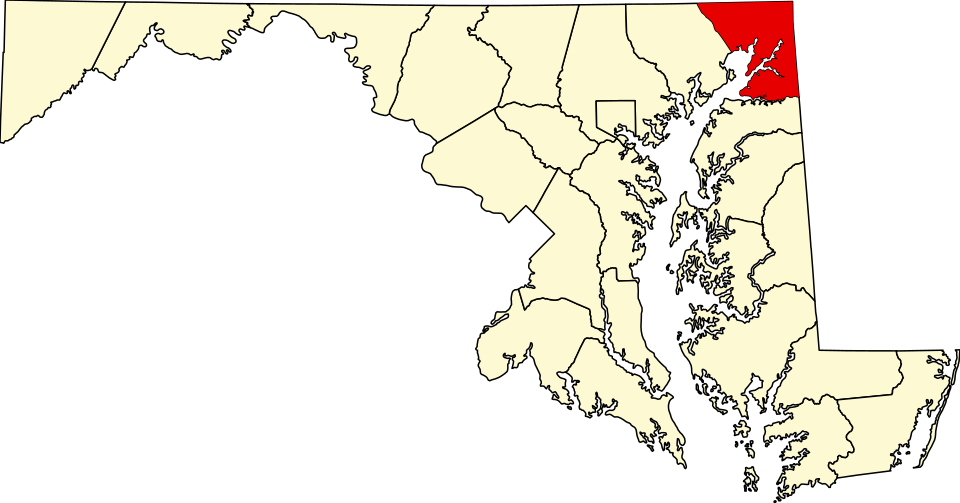 File:Map of Maryland highlighting Cecil County.svg