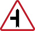 Priority, side junction (left)