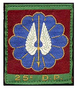 Shoulder Arm Insignia of the 25th Parachute Division of France