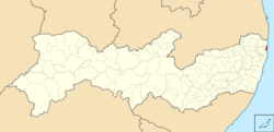 Location of Ilha de Itamaracá in Pernambuco