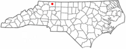 Location of White Plains, North Carolina