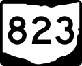 State Route 823 marker