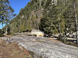 Jean-Noël Côté (1942-2007) Dam, outlet of Long Lake (Saint-Alban) and Noire River source