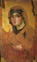 A Roman painting of the Virgin Mary (c. 6th century or earlier)