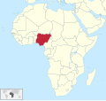 Depicted continent dark grey