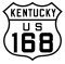 U.S. Route 168 marker