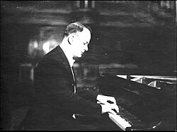 Bryushkov at the piano, c. 1948