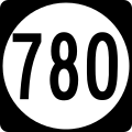 State Route 780 marker