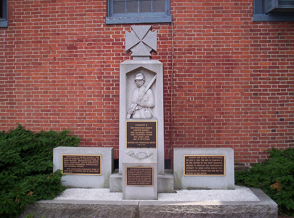 File:Company K Monument, Town Square, Gettysburg.jpg
