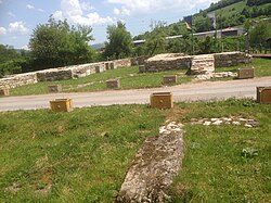 Photograph of the royal burial church site in Mile, Visoko