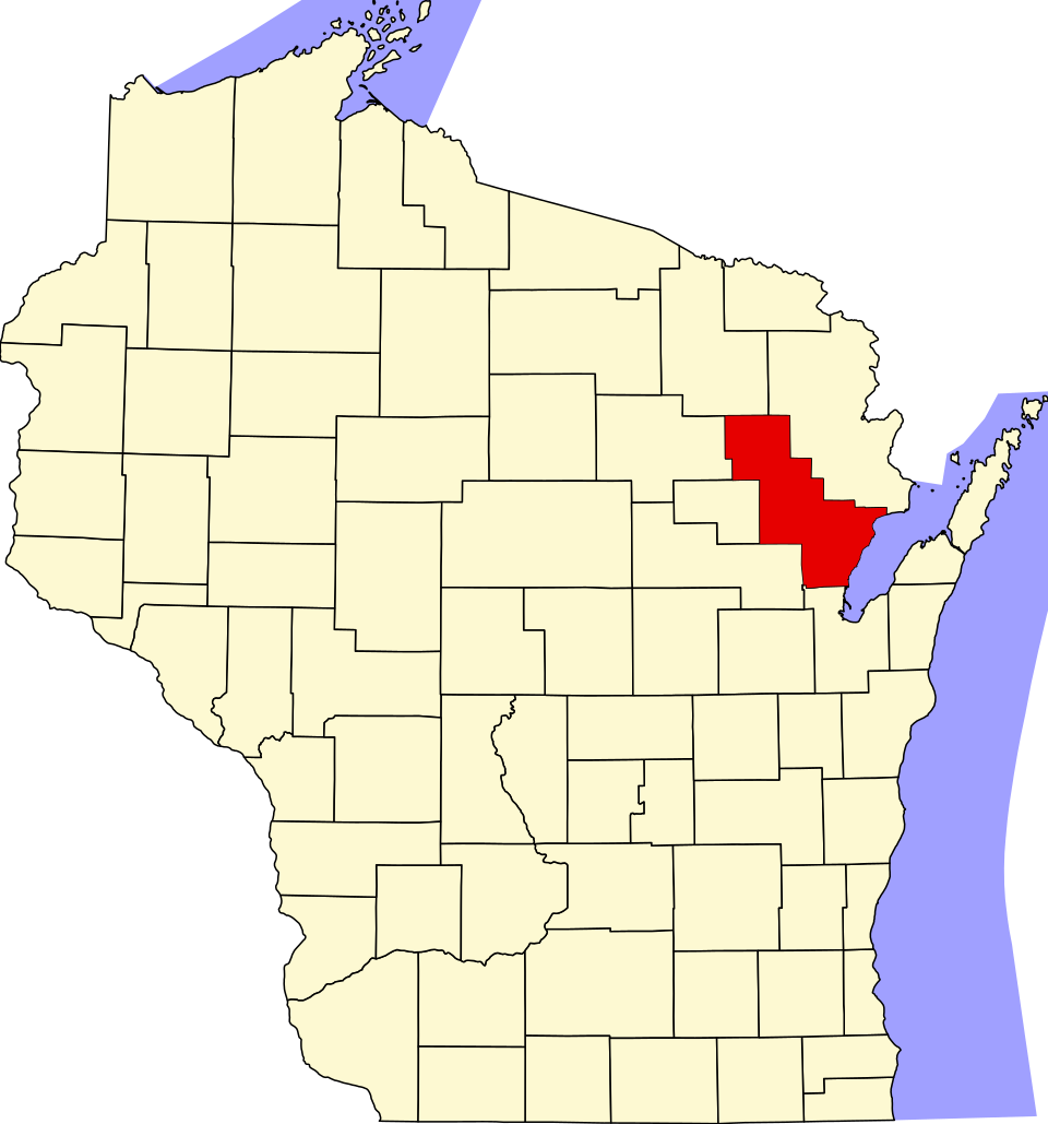 File:Map of Wisconsin highlighting Oconto County.svg