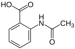 2D representation of the chemical structure of N-Acetylanthranilic acid .