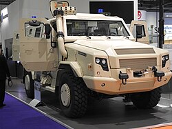 As displayed at DSEi 2015, Survivor R in ambulance configuration