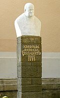 Büste Franz Andreas Kardinal Frühwirth (1845–1933) aus Carrara-Marmor 1916 entstanden.