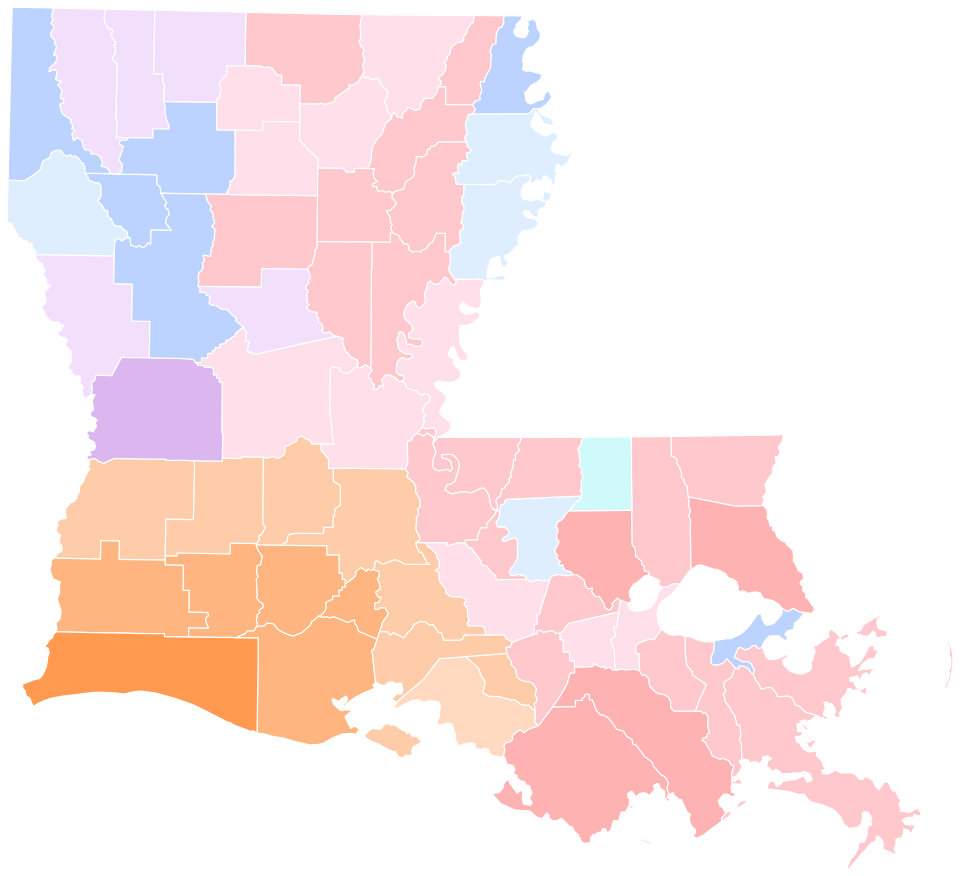 File:LA Senate 2016 Parishes.svg