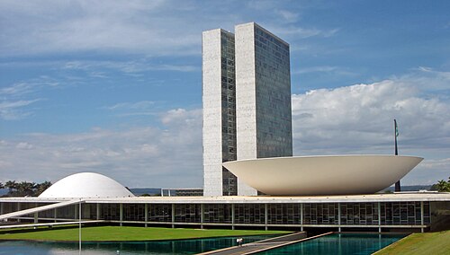 National Congress of Brazil by Oscar Niemeyer