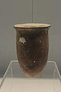 Red Pottery Jar with a Deep Belley, Peiligang culture
