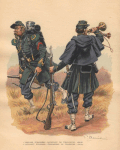 The uniforms of the Union were deeply influenced by the French ones of the same era (French Light Infantry, above)