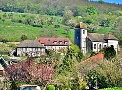 The church in Amagney