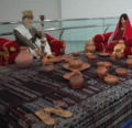 Baloch men and women, South East Museum, Zahedan, Iran