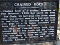 Chained Rock Historical Marker.