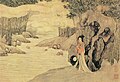 A painting by Ming dynasty painter Tang Yin illustrating women in ruqun