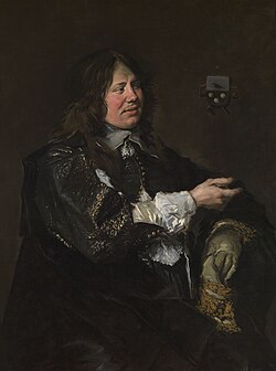 Portrait of Stephan Geraedts, Husband of Isabella Coymans by Frans Hals. 1650–1652
