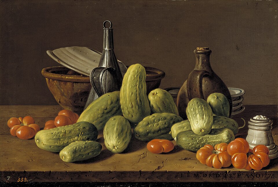 File:Bodegón con pepinos y tomates-Meléndez.jpg