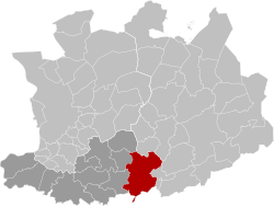Location of Heist-op-den-Berg in the province of Antwerp