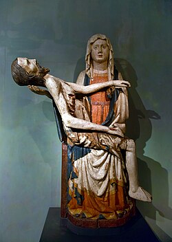 Pietà from Lásenice (1380–1400), National Gallery in Prague