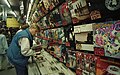 Image 35A young man browsing through a record store in Bonn, West Germany, June 1988 (from Album era)
