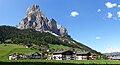Sassongher rises above Corvara