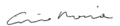 Ennio Morricone signature