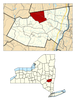 Location in Greene County and the state of New York.