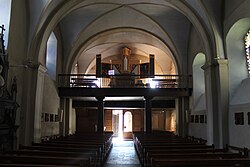 Gallery and organ.