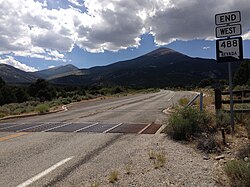 Lehman Caves Road entering Great Basin National Park