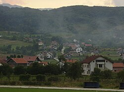 View of the village of Paloč from Uskoplje