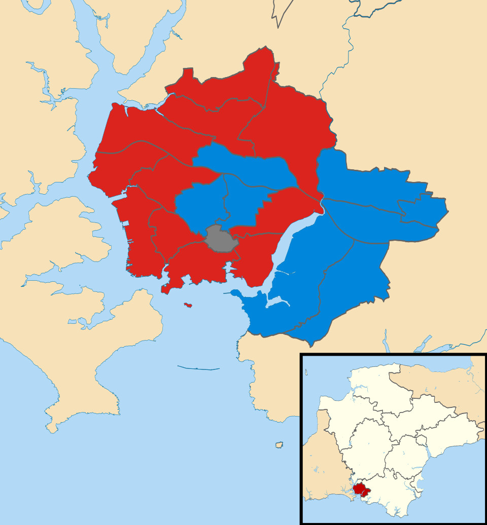 File:Plymouth City Council election 2016 map.svg