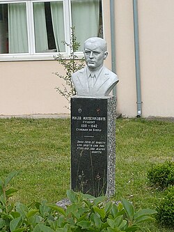 Bust of Mija Milenković in Šišava