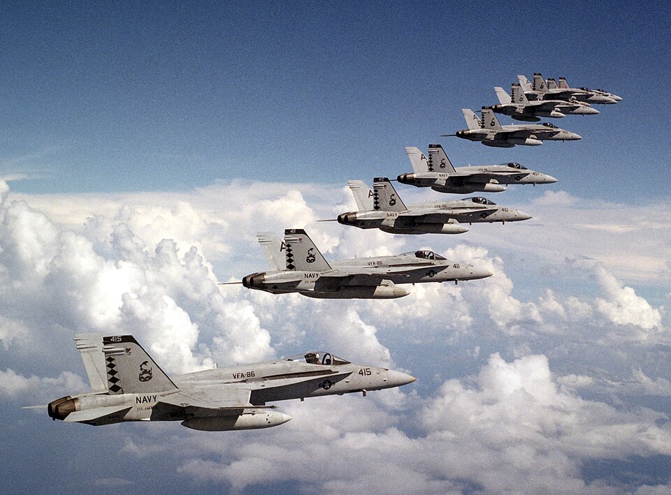 File:F-18Cs VFA-86 in flight 1995.JPEG